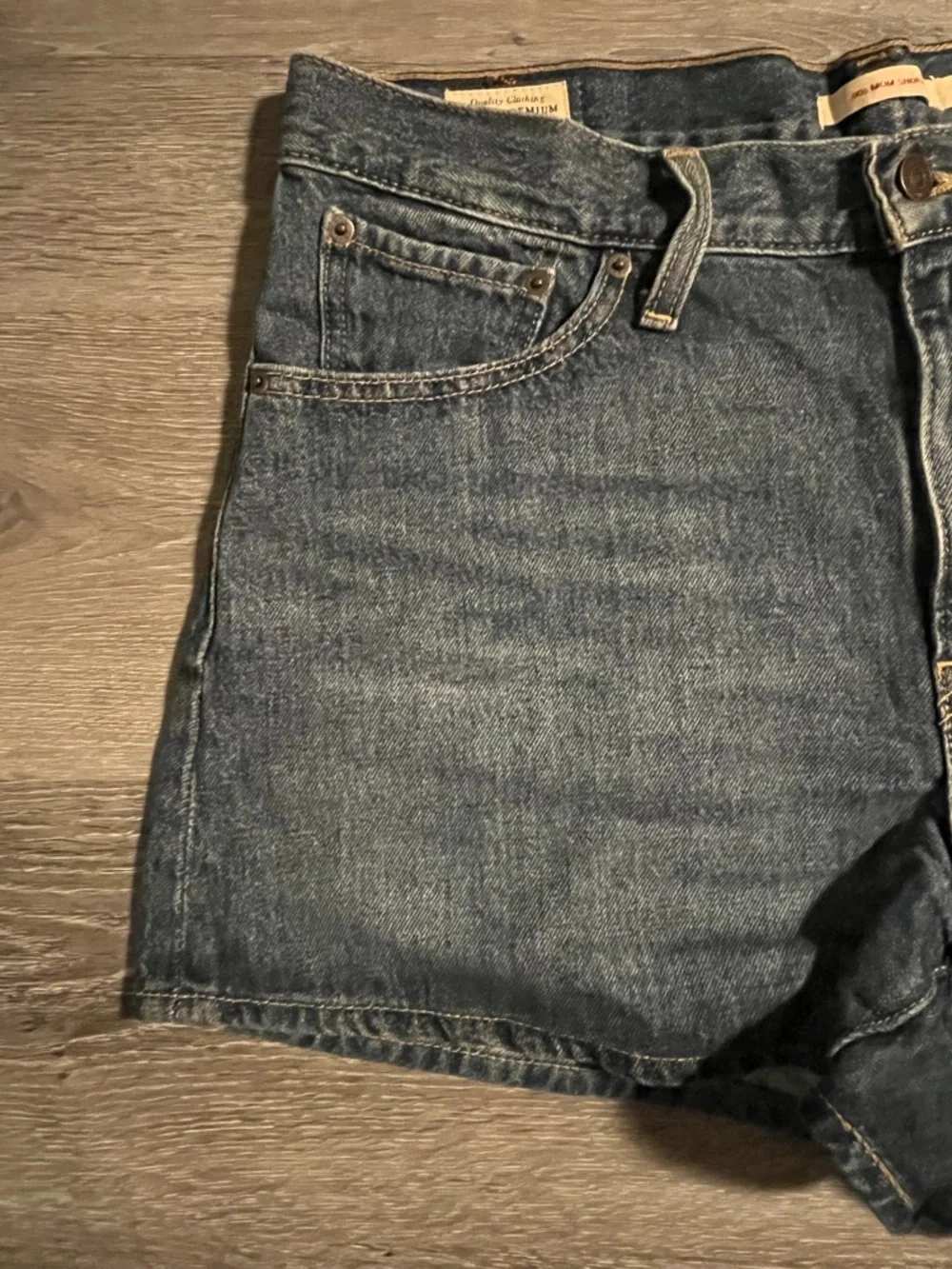 Levi's Dark Blue Denim Jean Shorts